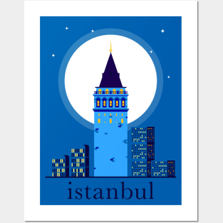 Istanbul city poster Posters and Art